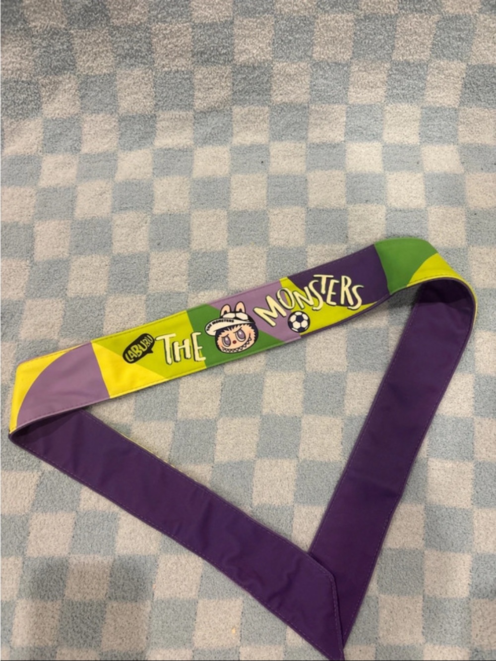 The Monsters Hair Scarf - Purple, Green & Yellow